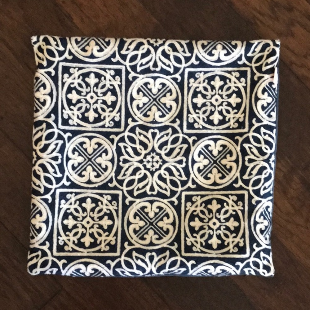 One embroidered accent pillow cover